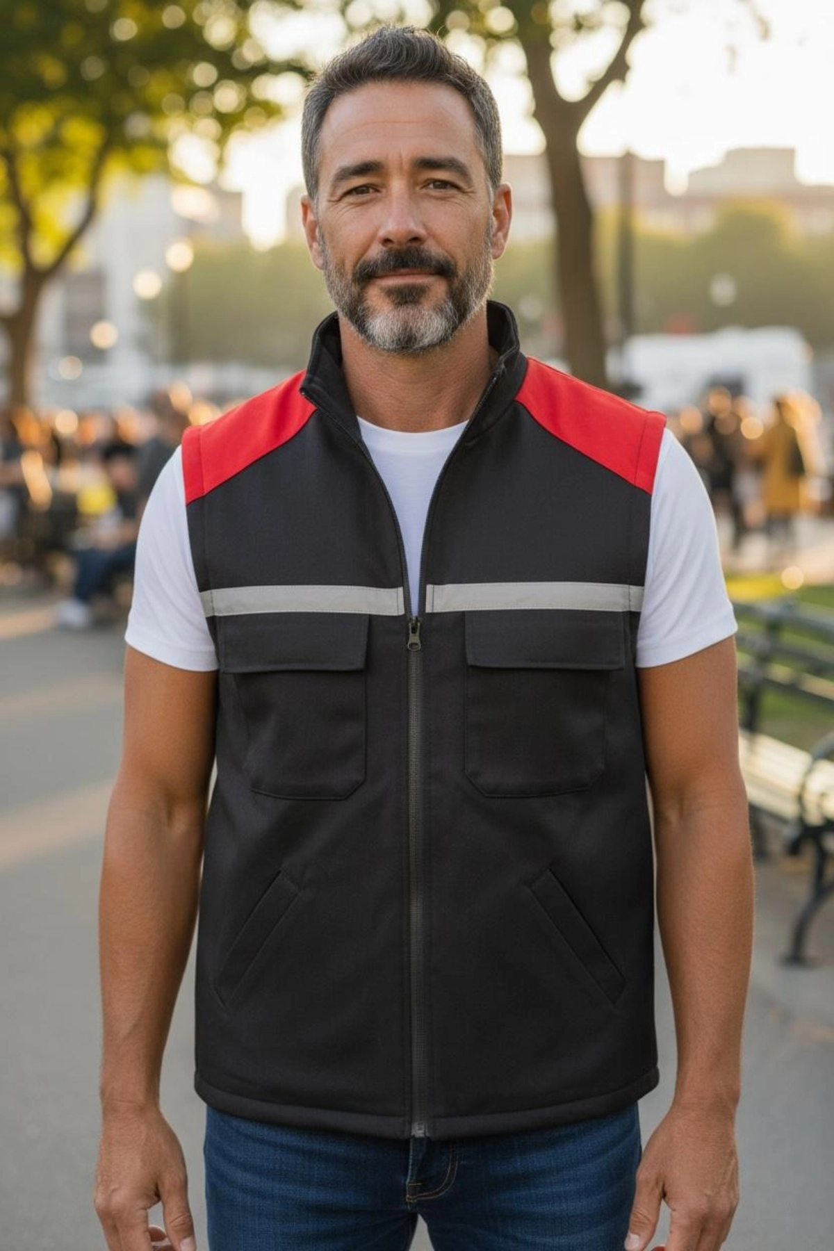 Gabardin Yelek Hafif Rahat Kalıp Çok Cepli Erkek Kadın Outdoor ve İş Yeleği