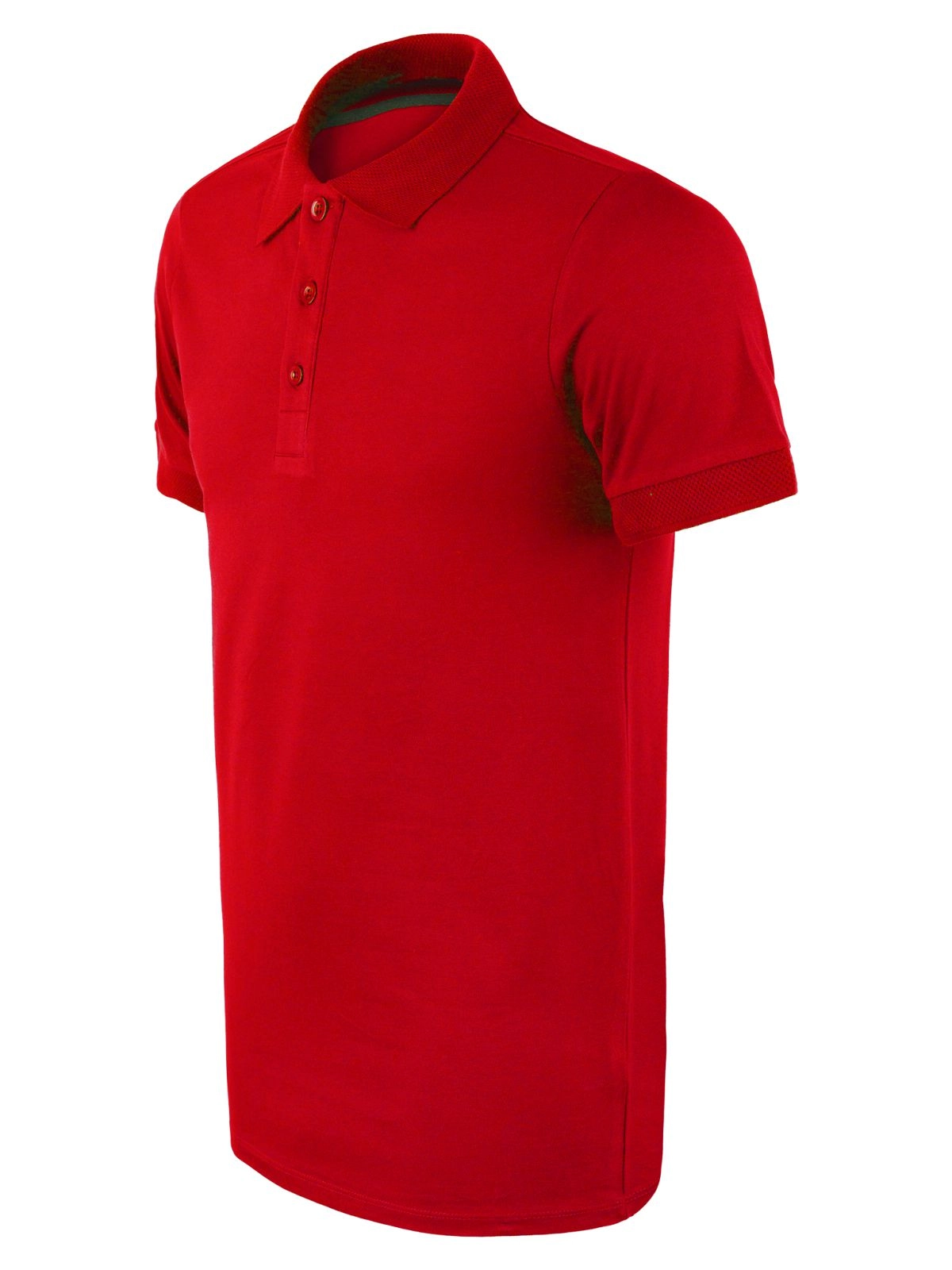 Polo Yaka Tişört  Rahat Kalıp Nefes Alabilen Erkek Polo T-Shirt Kırmızı