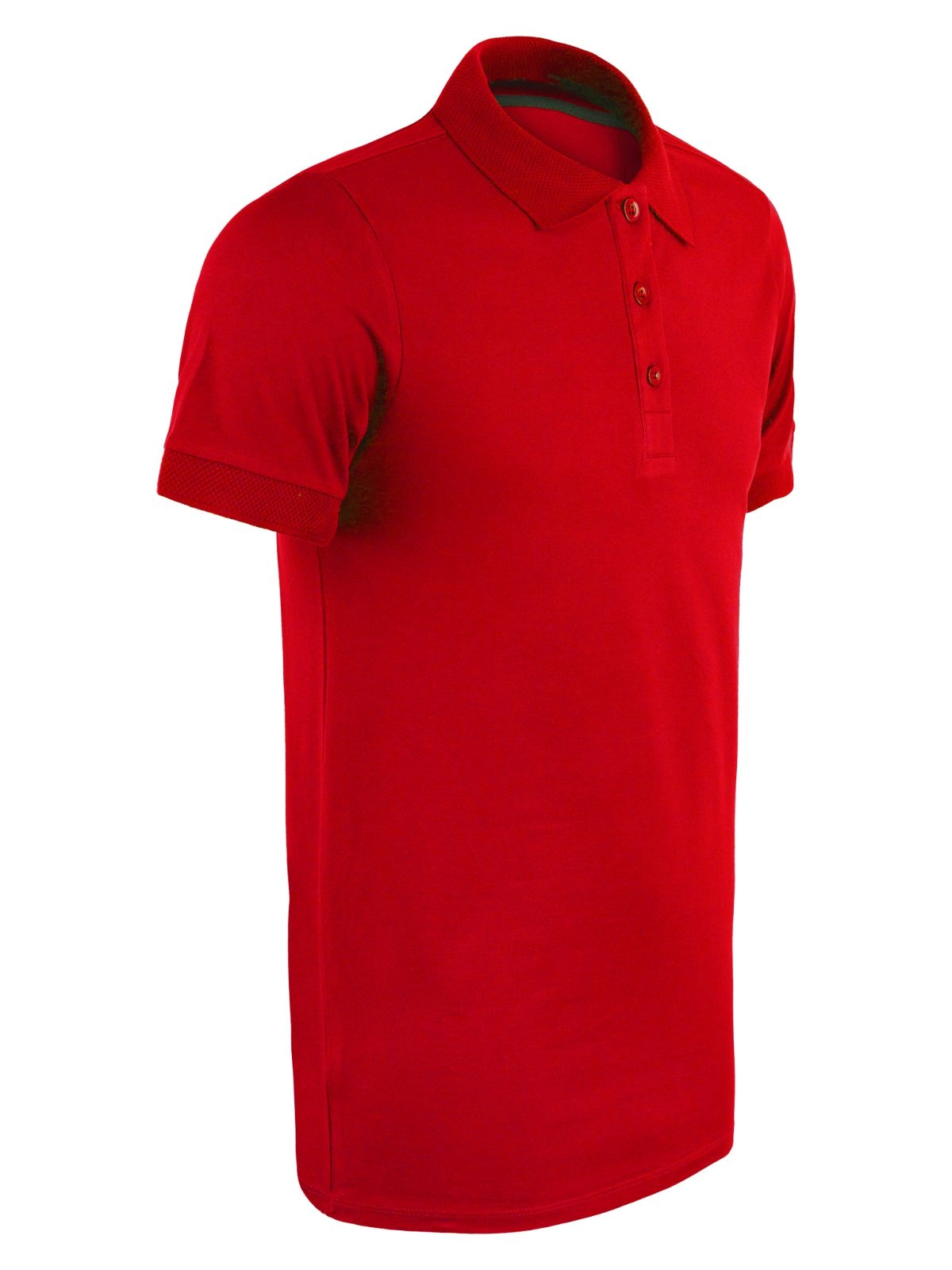 Polo Yaka Tişört  Rahat Kalıp Nefes Alabilen Erkek Polo T-Shirt Kırmızı
