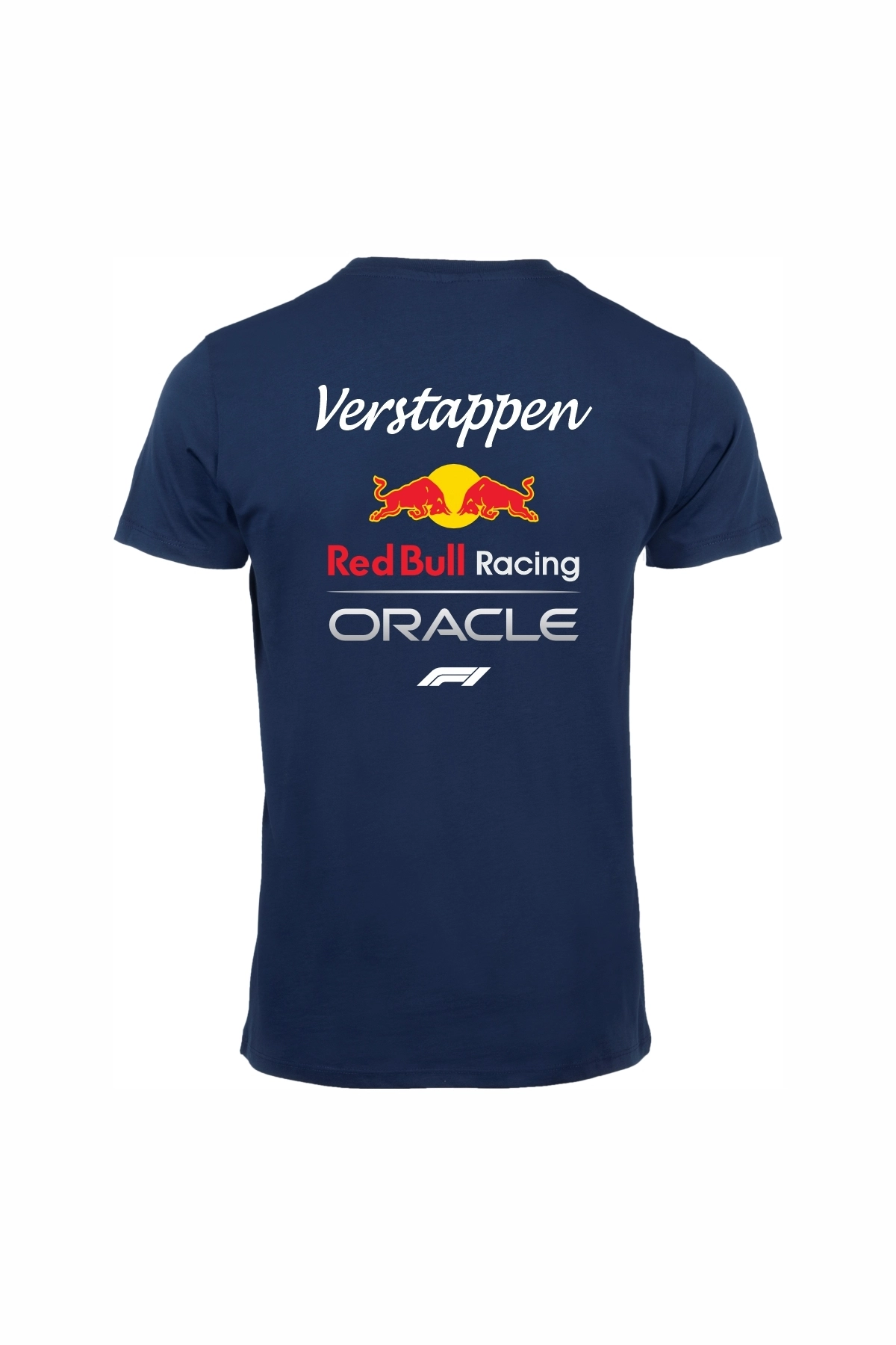 Red Bull Oracle Baskılı, Günlük & Spor T-Shirt Unisex Lacivert %100 Pamuk Regular Tişört