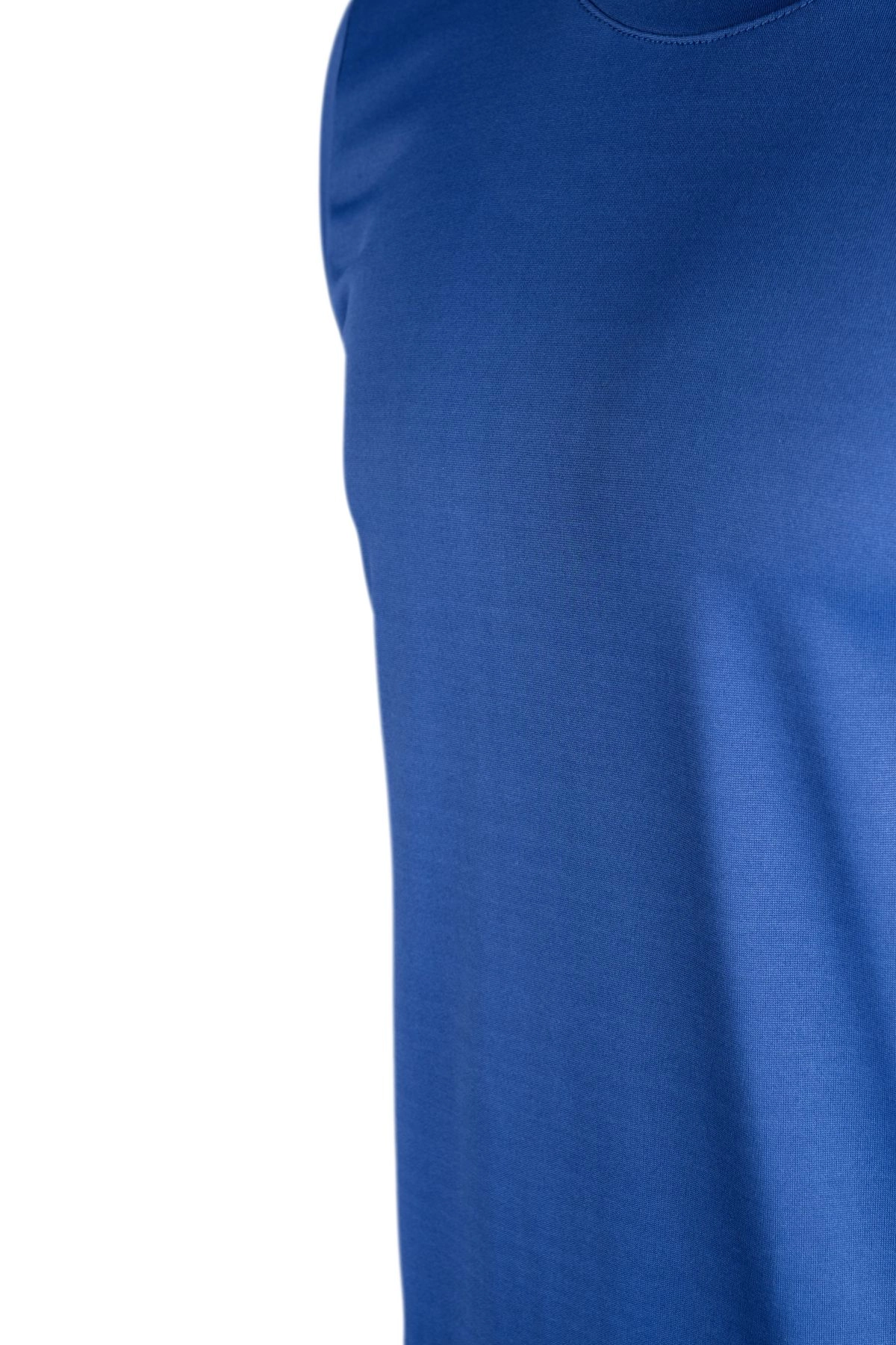 Premium Pamuk Likralı Basic Tişört Rahat Kalıp Unisex Günlük Spor T-Shirt Lacivert