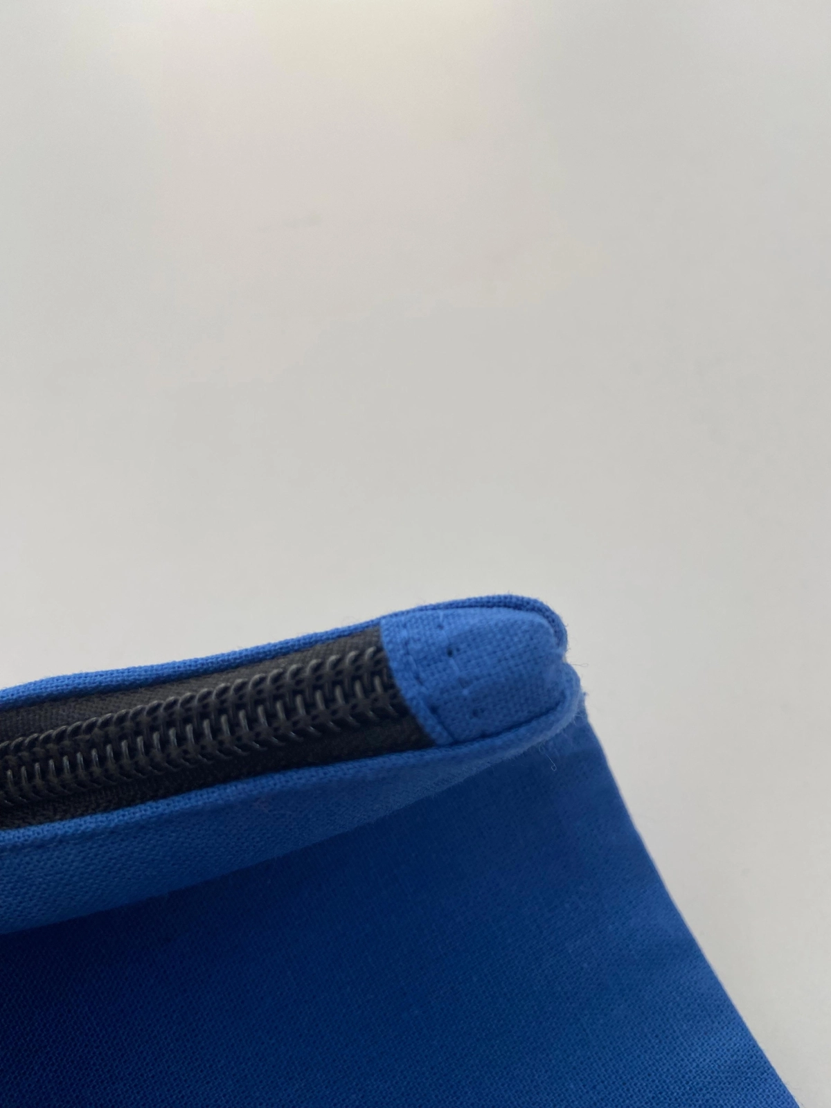 Kanvas Clutch Çanta Astarlı Dayanıklı Fermuarlı Günlük Kullanım Kadın El Çantası Organizer Çanta Mavi
