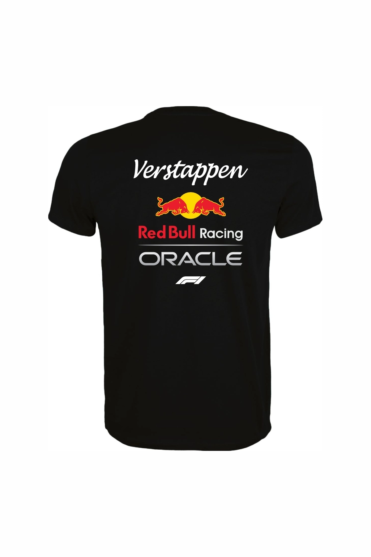 Red Bull Oracle Baskılı, Günlük & Spor T-Shirt Unisex Siyah %100 Pamuk Regular Tişört