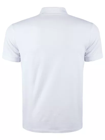Polo Yaka Tişört  Rahat Kalıp Nefes Alabilen Erkek Polo T-Shirt Beyaz