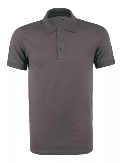 Polo Yaka Tişört  Rahat Kalıp Nefes Alabilen Erkek Polo T-Shirt Füme