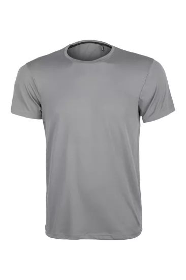 Premium Pamuk Likralı Basic Tişört Rahat Kalıp Unisex Günlük Spor T-Shirt Füme