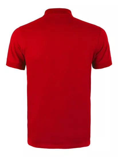 Polo Yaka Tişört  Rahat Kalıp Nefes Alabilen Erkek Polo T-Shirt Kırmızı