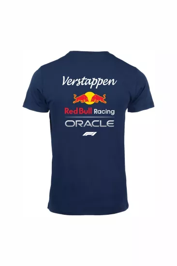 Red Bull Oracle Baskılı, Günlük & Spor T-Shirt Unisex Lacivert %100 Pamuk Regular Tişört