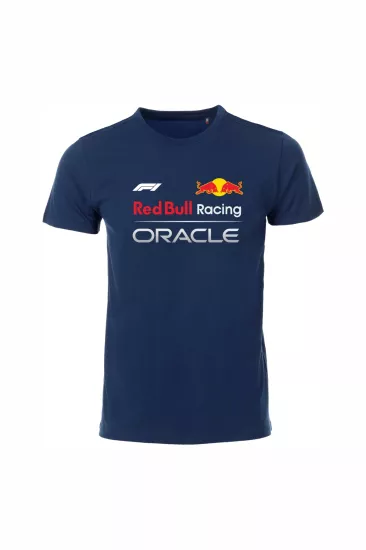 Red Bull Oracle Baskılı, Günlük & Spor T-Shirt Unisex Lacivert %100 Pamuk Regular Tişört