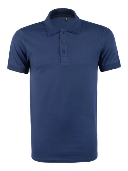 Polo Yaka Tişört  Rahat Kalıp Nefes Alabilen Erkek Polo T-Shirt Lacivert