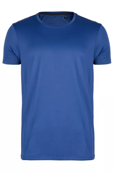 Premium Pamuk Likralı Basic Tişört Rahat Kalıp Unisex Günlük Spor T-Shirt Lacivert