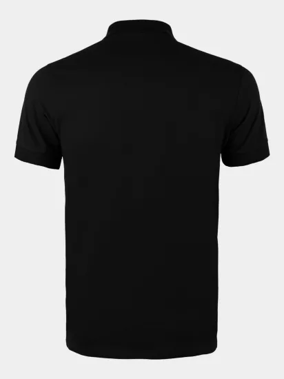 Polo Yaka Tişört  Rahat Kalıp Nefes Alabilen Erkek Polo T-Shirt Siyah