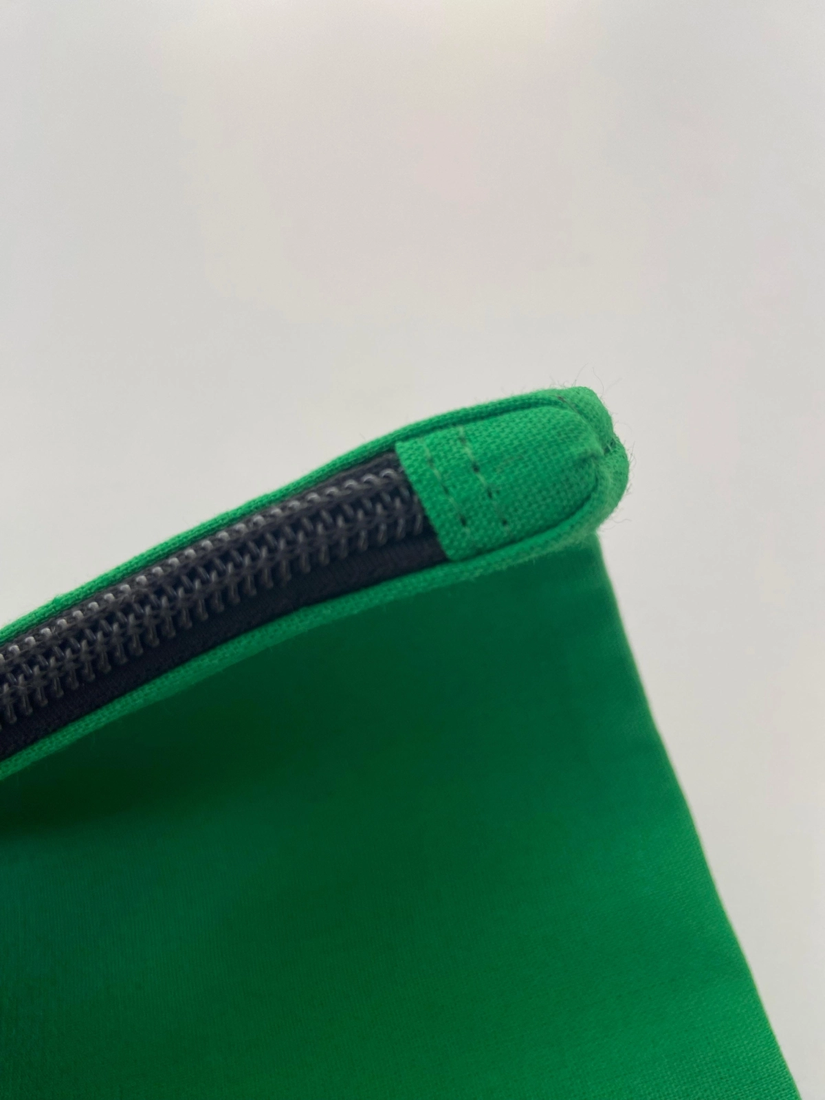 Kanvas Clutch Çanta Astarlı Dayanıklı Fermuarlı Günlük Kullanım Kadın El Çantası Organizer Çanta Yeşil